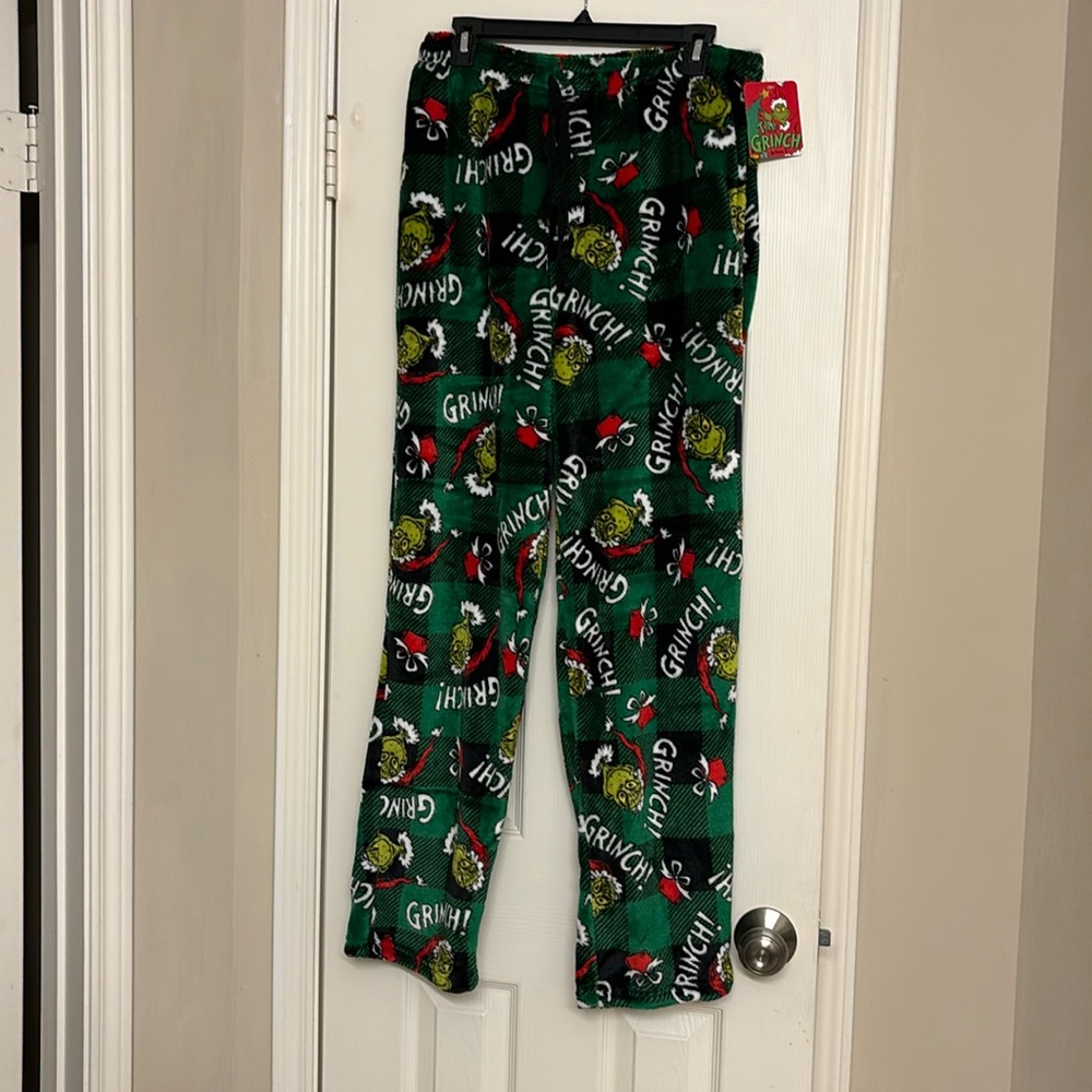 Grinch fleece pajama pants